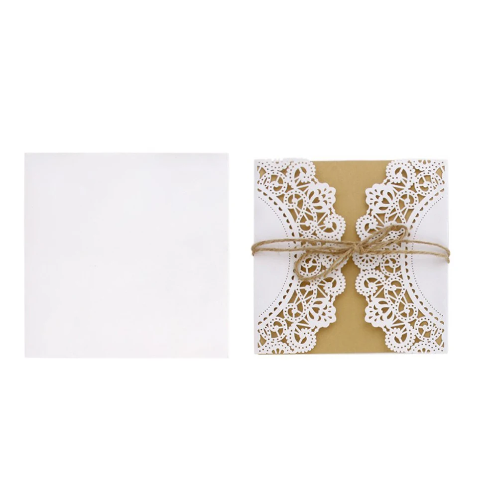 10Pcs European Style Hollow Out Wedding font b Invitations b font Cards font b Elegant b