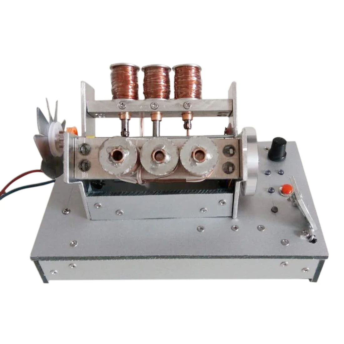 

V6 High Speed Engine Model Electromagnetic 6-Cylinder Car Engine Working Principle Stem Toy For Kids Adults 2019