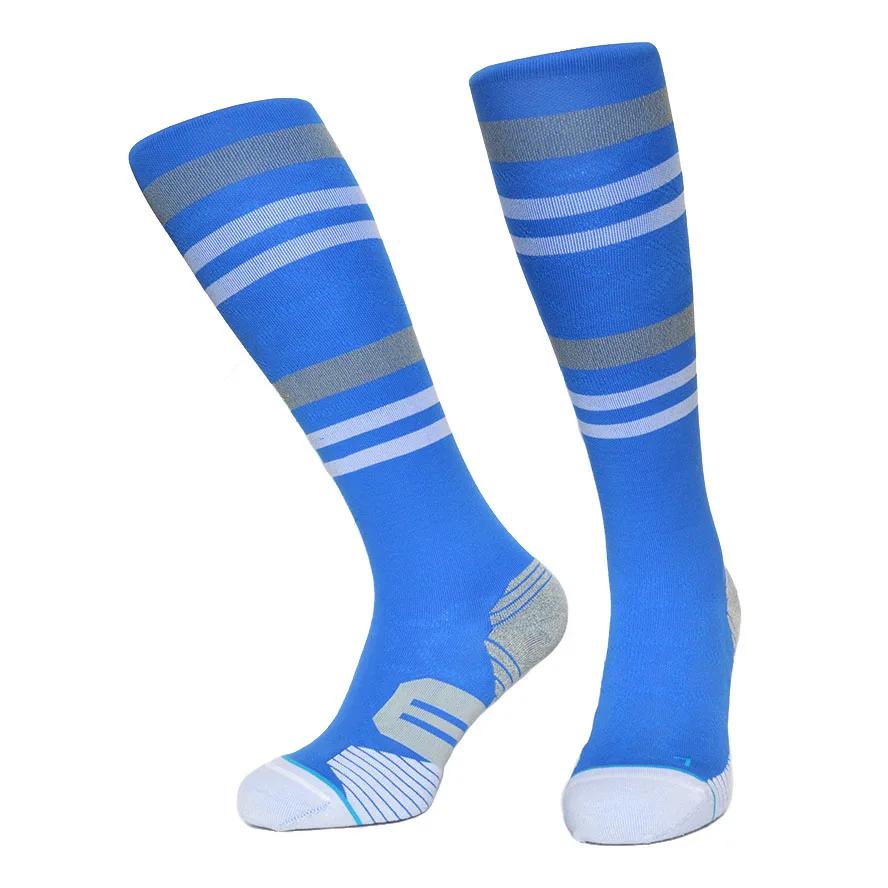 

Socks Men Sock Striped Blue Color Rush Strip Cycling Socks CoolMax Compression Sock Knee High Running Meias for Men and Women