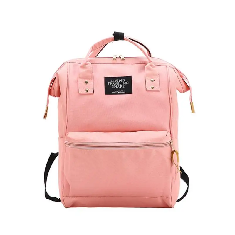 Модный рюкзак для мам, рюкзаки для путешествий из Оксфорда для девочек, сумки для подгузников для беременных, Рюкзаки большой емкости для мам, Feminina Mochilas - Цвет: Розовый