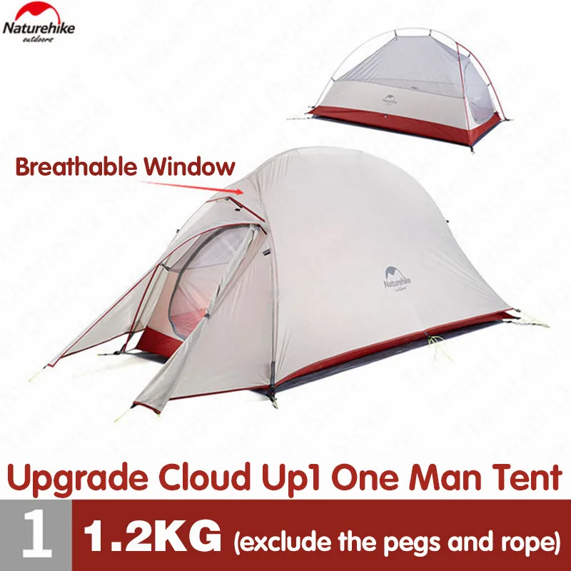  Naturehike Ultralight Upgrade Cloud Up1 Outdoor 20D Silicone Camping Tent Portable 4 Seasons Campin