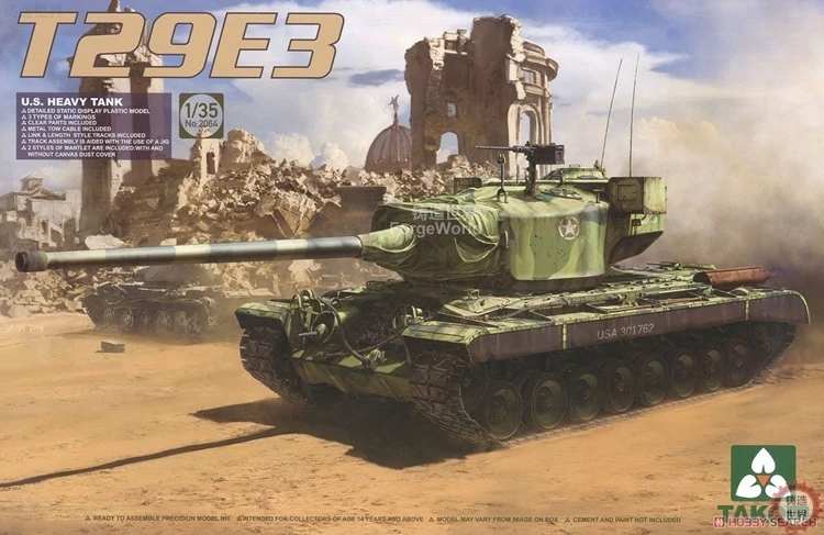 

Assemble 2064 1/35 American T29E3 Experiment of Heavy Vehicles Model