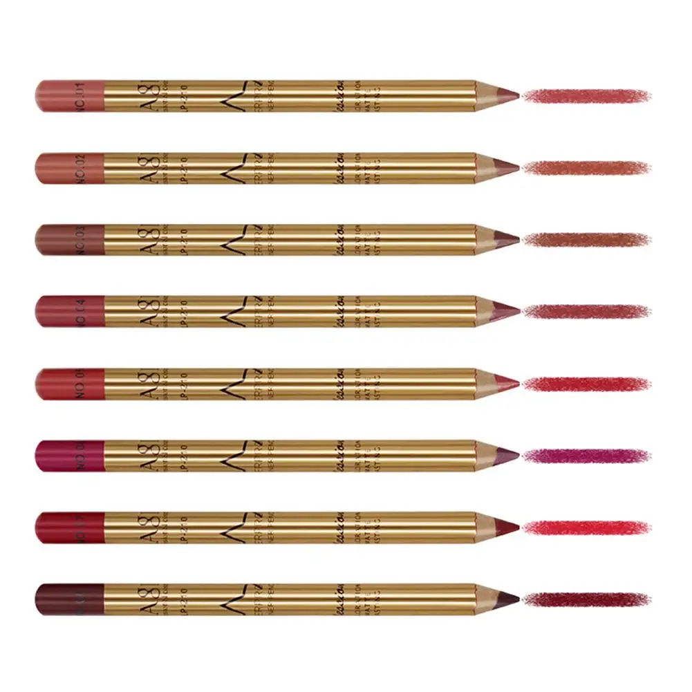 

Velvety Matte 1 pc Lip Liner Pencils Makeup Long Lasting Pigments Waterproof Matte 8 Colors Lip Liner lipstick pen lips Makeup