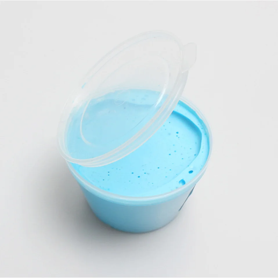 Soft Clear Fluffy Foam Clay Slime Box Magnetic Light Plasticine  (3)