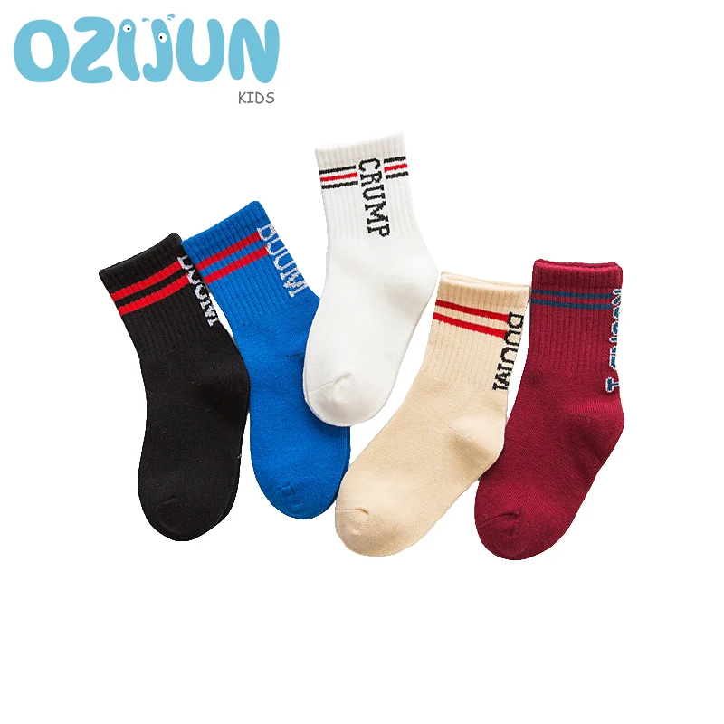 5 Pairs Pack New Kids Boys Girls Sport Socks Autumn Winter Fashion