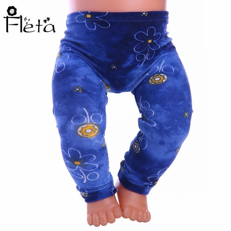 

New Doll Clothes Retro Print Tights for 18-inch Doll or 43 cm Doll