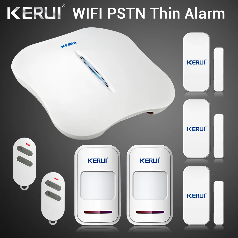 KERUI W1 wifi сигнализация домашняя PSTN защита от взлома безопасность интеллектуальная система Android IOS приложение управление беспроводной детектор движения двери