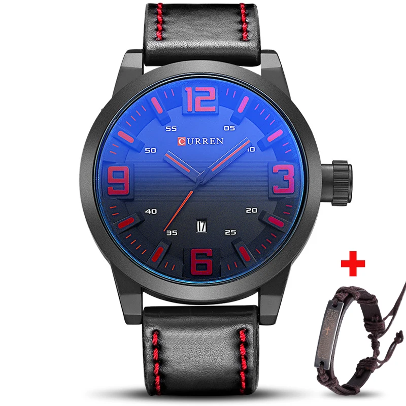 

Plus CURREN Man Watches Men Watch Luxury Brand Analog Leather Military Watch Mens Wristwatch Quartz Male Clock Relogio Masculino