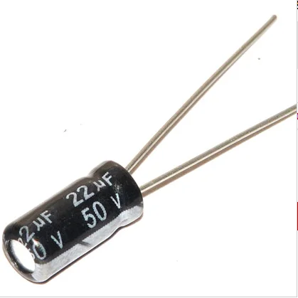 

High quality electrolytic capacitors 50 v / 22 uf 5 * 11volume aluminum electrolytic capacitor