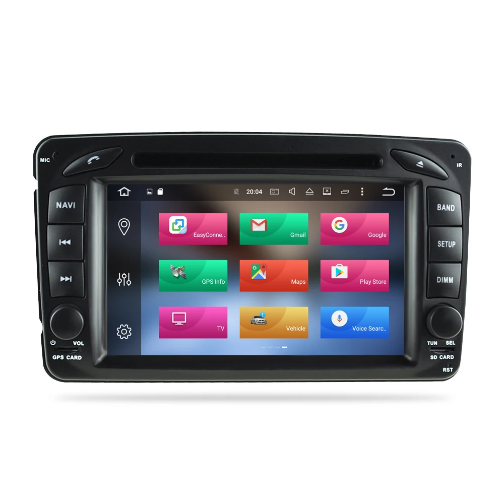 Clearance 4G RAM Android 8.0Car DVD Stereo for Mercedes/Benz//W209/W203/W208/W463/Vaneo/Viano/Vito Radio GPS Navigation Video Audio 1