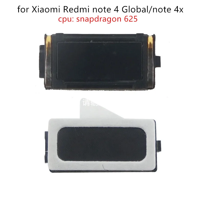 

2pcs for Xiaomi Redmi Note 4 Global/Note 4X snapdragon625 Earpiece Receiver Ear Speaker Cell Phone Replacement Repair Part Test
