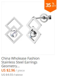 Fashion Stainless Steel Jewelry Minimalist Stainless Steel Earring For Men Rose Gold Gold Silver Three Colors Ear Stud For Gift