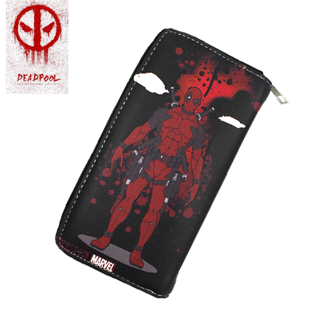 OHCOMICS Дэдпул кошелек держатель для карт длинный Notecase Сумочка слоев PU монета