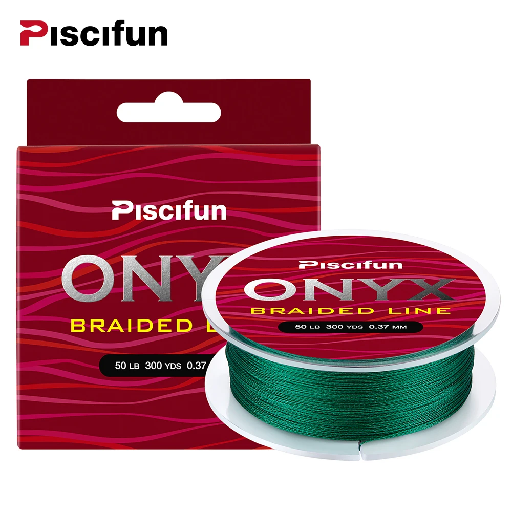 Piscifun Braided Line 300Yds 274M 6 150LB Super Strong PE Braided Fishing Line Multifilament Fishing Line