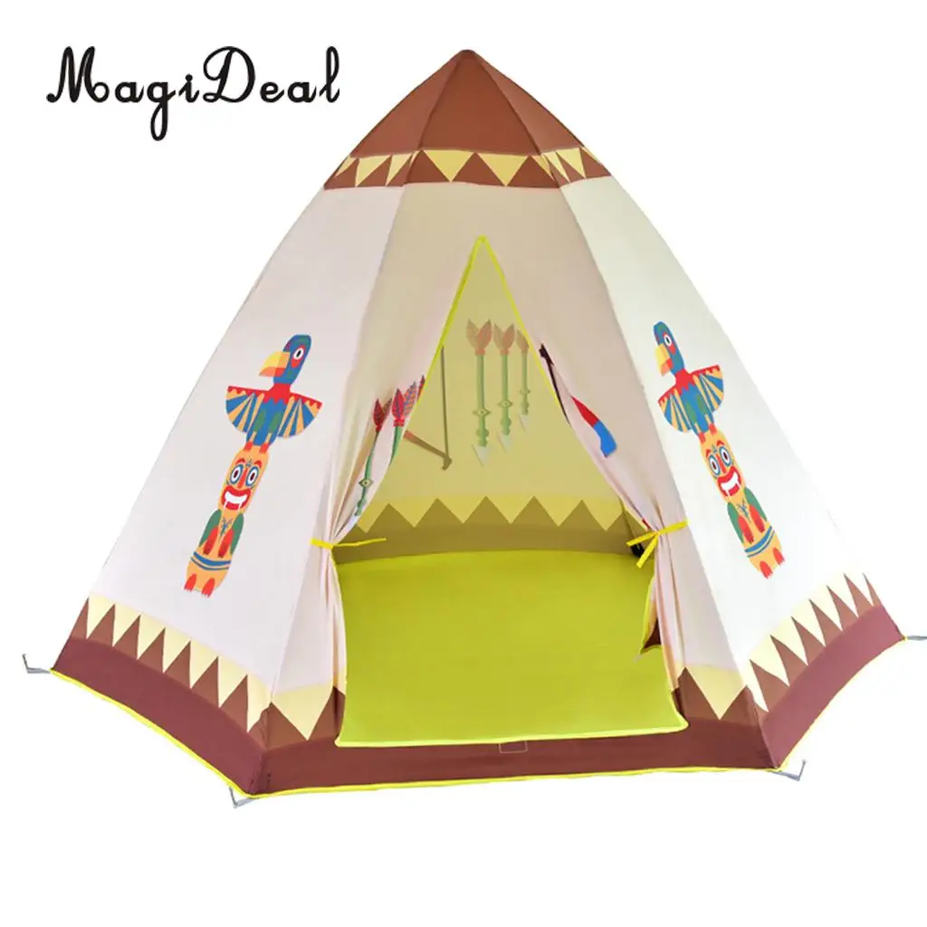 Folding Pop Up Play Tent Brick Wall Ball Pit Teepee Castle Tent Bedding Tent Kids Playhouse Garden Toy
