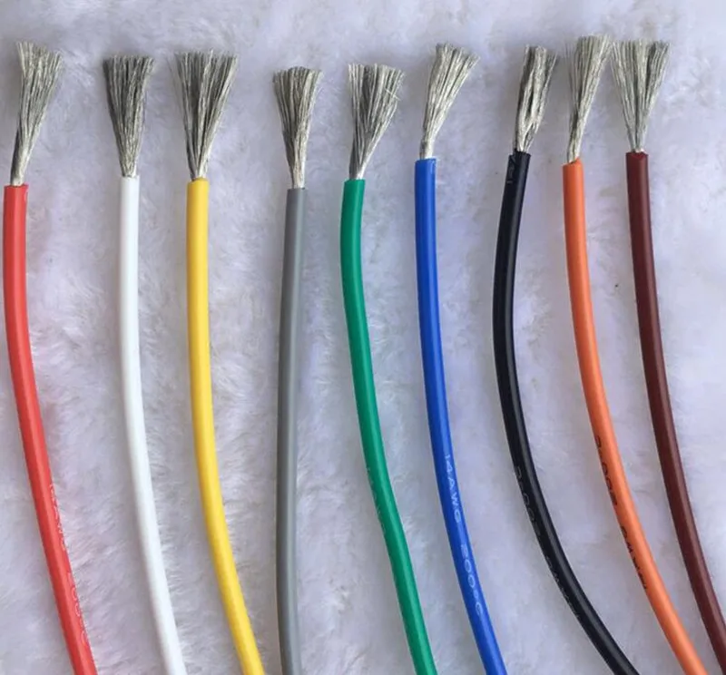 Verde Cable de Alambre Flexible de Silicona Suave UL3239 16//18//20//22//24//26~30AWG