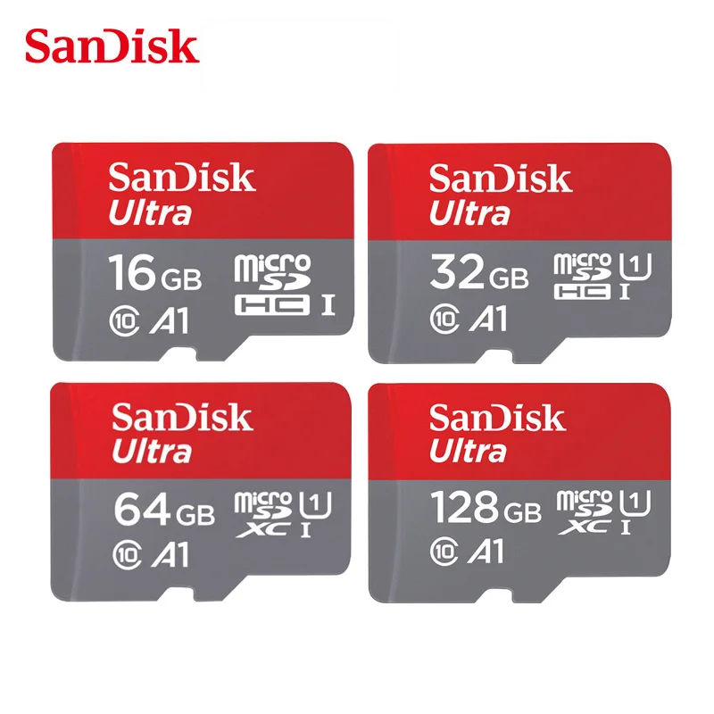 Оригинальный SanDisk Micro SD 16 Гб карта sd 32 памяти TF 64 ГБ 128 microsdh microsd флешка микро сд на