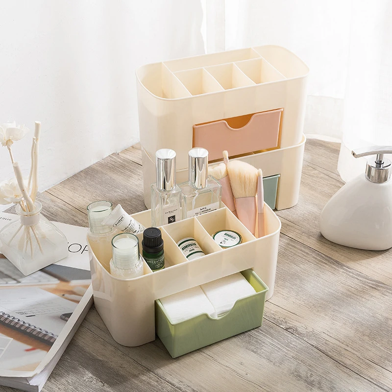 

Makeup Organizer Box Jewelry Necklace Nail Polish Earring Plastic Makeup Box Home Desktop Organizer For Cosmetics