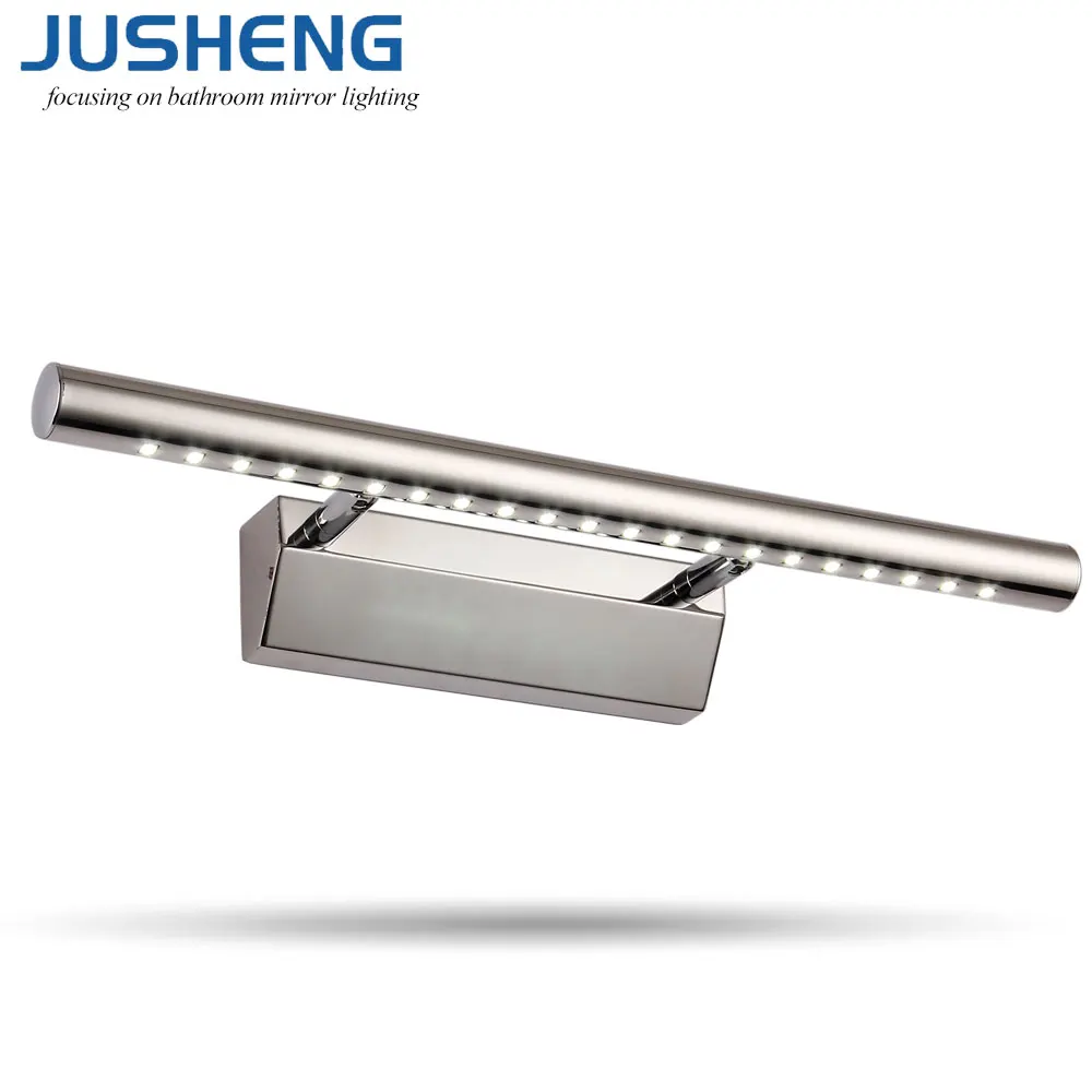 Kaufen JUSHENG Moderne LED Wand Lichter Leuchte in Bad Edelstahl LED Spiegel Licht Über Spiegel 3 W 5 W 7 W 9 W 12 W Innen Beleuchtung