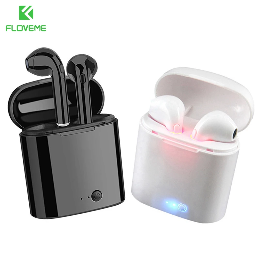 FLOVEME i7s TWS беспроводные Bluetooth наушники для iPhone samsung телефона спортивные