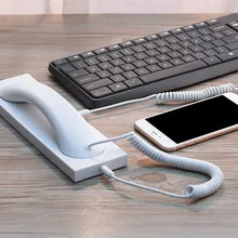 5 шт., Континентальный антикварная ретро телефоне излучения 3,5 мм телефон микрофон гарнитуры без излучения для iphone samsung