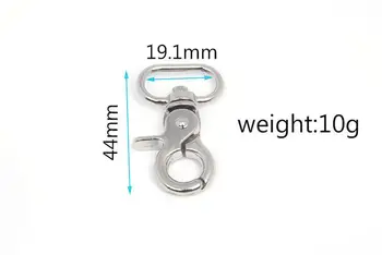 19.1x44mm Silver trigger snap for bag, hardware accessories,handbag hook swivel clasp Dog clip hook metal Clip Buckle 19.1x44mm Silver trigger snap for bag, hardware accessories,handbag hook swivel clasp Dog clip hook metal Clip Buckle