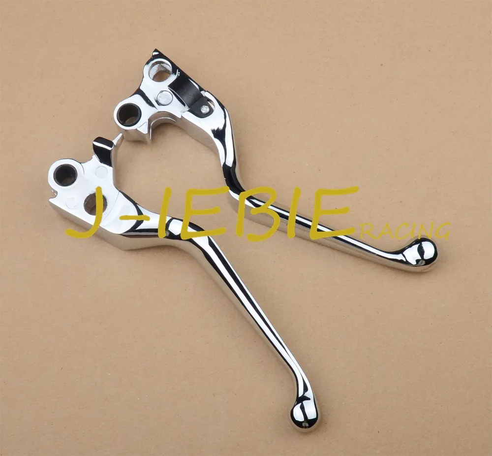 Online Cromo cráneo palancas de embrague de freno de Harley Softail Dyna Sportster Road King XL 1200C 883C personalizado