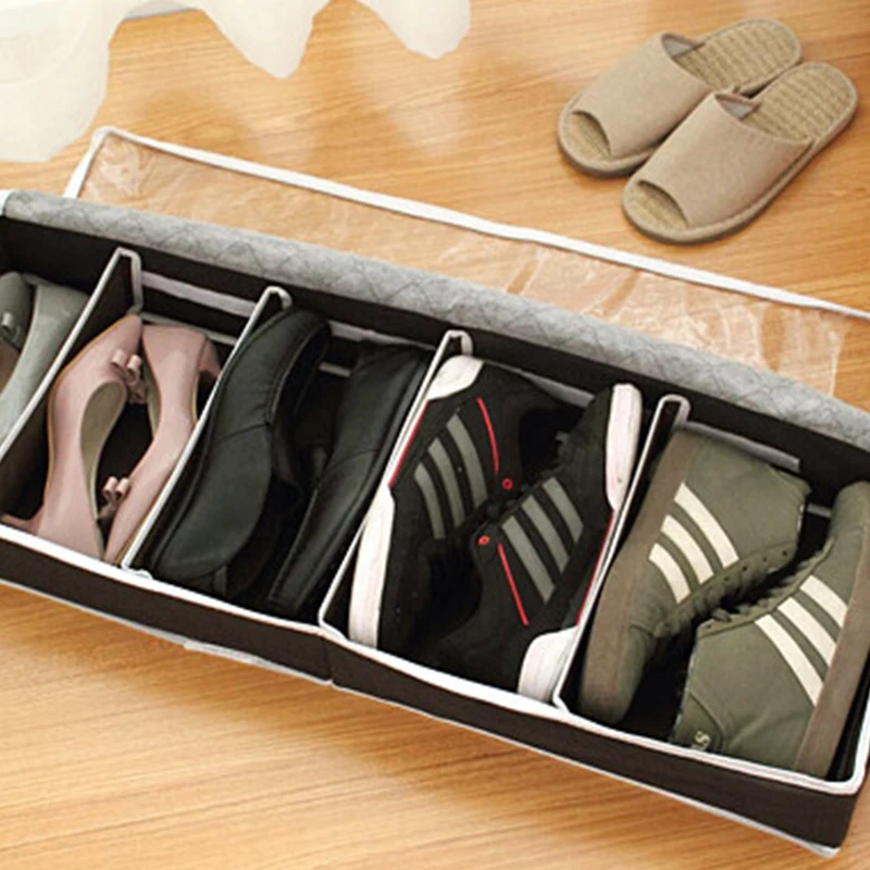 1 шт. коробка для хранения домашней обуви, чехол, пластиковые коробки для хранения, прямоугольная полипропиленовая обувь, органайзер, утолщенный ящик, коробки для обуви