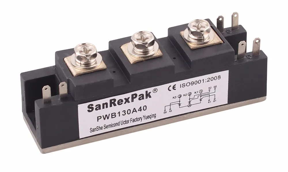 SanRex Тип неизолированный 130A 400V PWB130A40 Быстрый тиристорный модуль | Обустройство