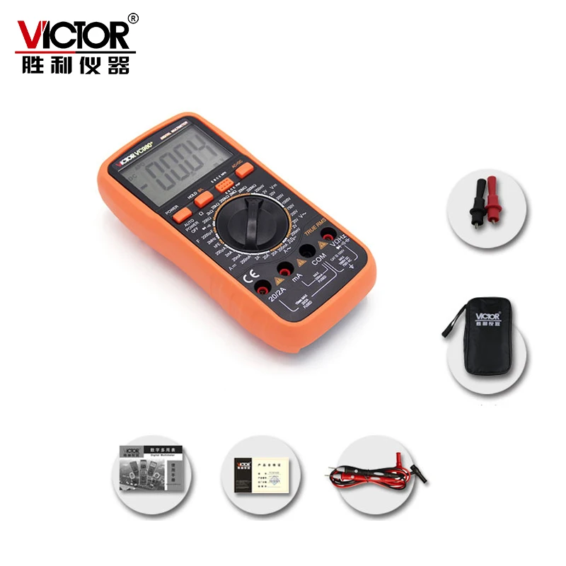 

VICTOR VC980+ Ture RMS 4 1/2 Digital Multimeter Handheld Autoranging Electronic Instrument with Large LCD Display