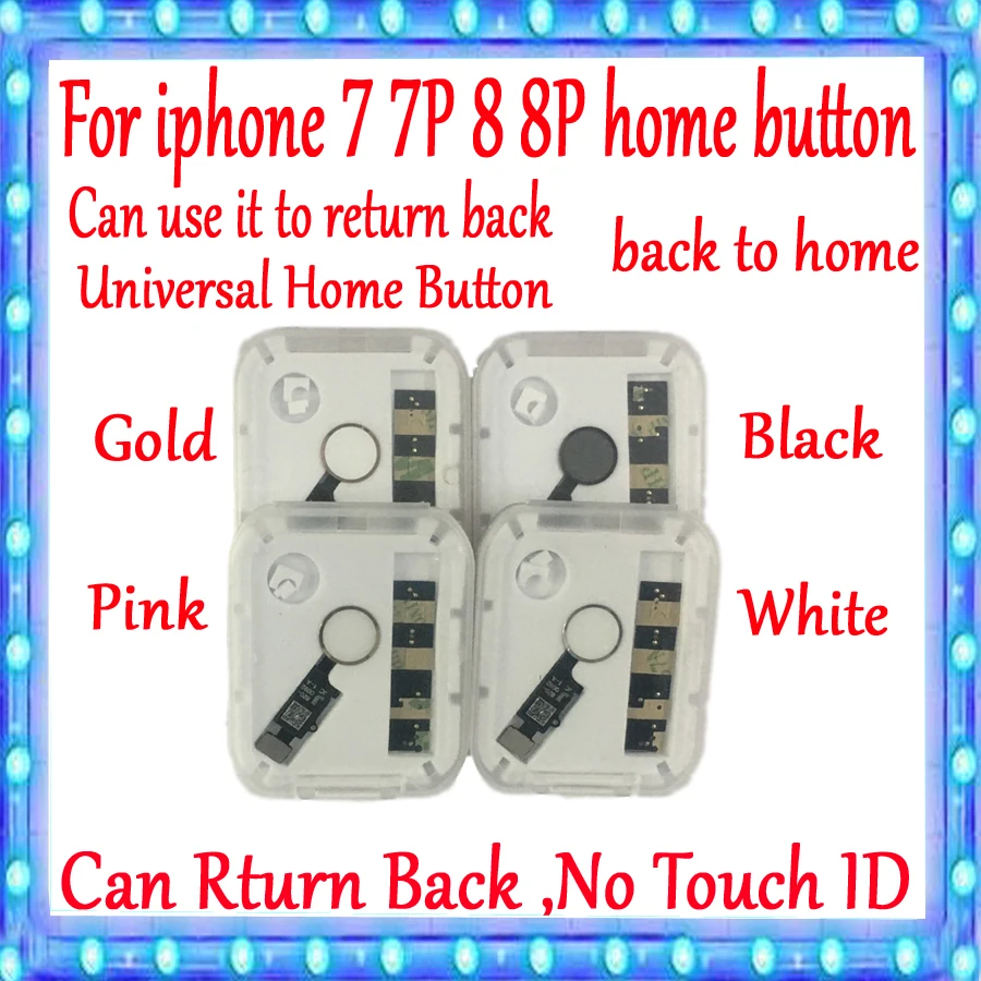 

Universal JC Home Button Flex For iPhone 7 7plus 8 8p Home Button Return Solution Fix fingerprint problem Return Back Function