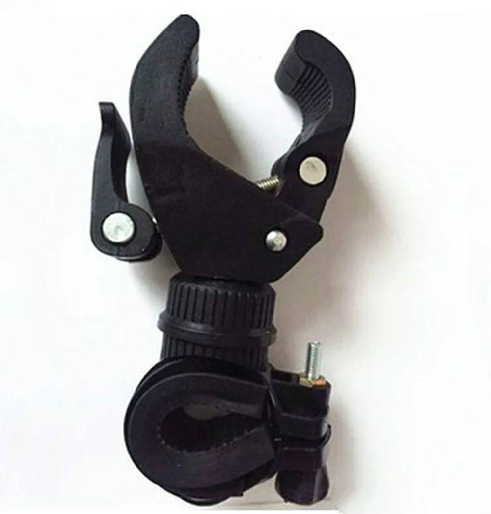 Best 360 Rotation Cycling Bike Mount Holder Bracket for Flashlight lamp Torch Clip Clamp With anti-skid rubber gaskets 20 12
