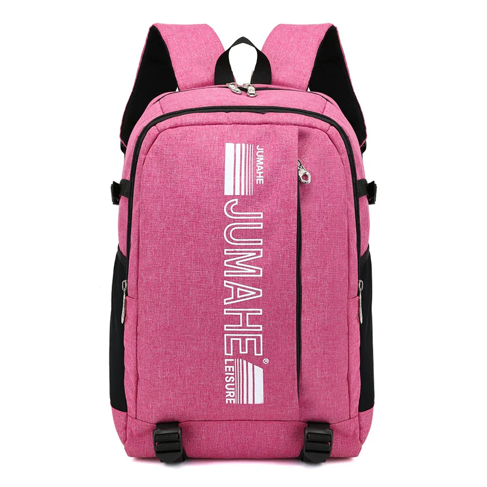 Pink Women Laptop Backpack School Bags For Teenage Girls Waterproof