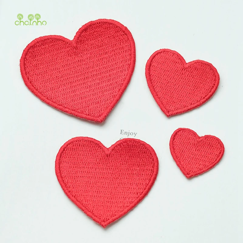 

Chainho,4PCs/bag,Mixed Size,Heart Series,Embroidery Patch,Cloth Sticker,Applique Ironing For Cloth,Jeans,Bags,Shoes Accessories