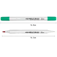 1 шт., ручная роспись, канцелярские принадлежности, рисование, каллиграфия, художественные маркеры, двойная головка, акварельная кисть, ручка, комиксы, школьные принадлежности