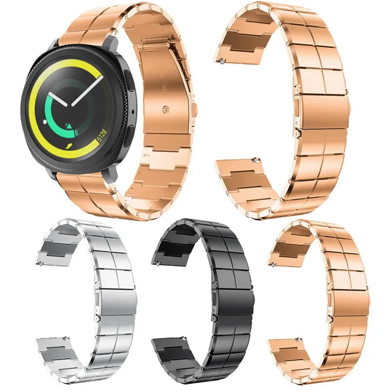 Luxury Wrist Strap Stainless Steel Watch Band Replacement Strap For Samsung Gear Sport 175MM Smart Watch Band 40MR2212