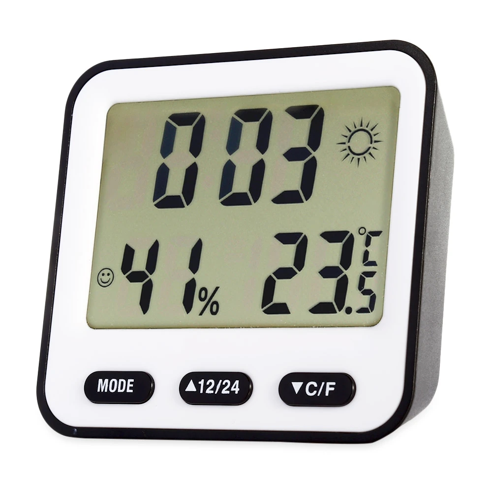 Multifunction Alarm Clock Electronic Digital Thermometer Hygrometer ...