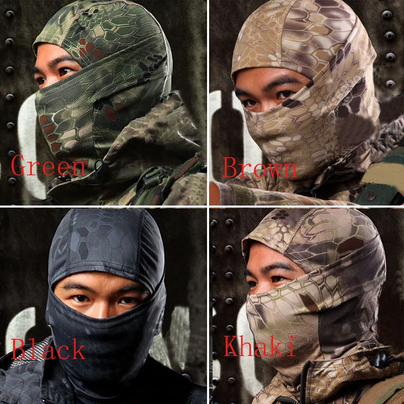 1PC Camouflage Army Cycling Motorcycle Cap Balaclava Hats Full Face ...