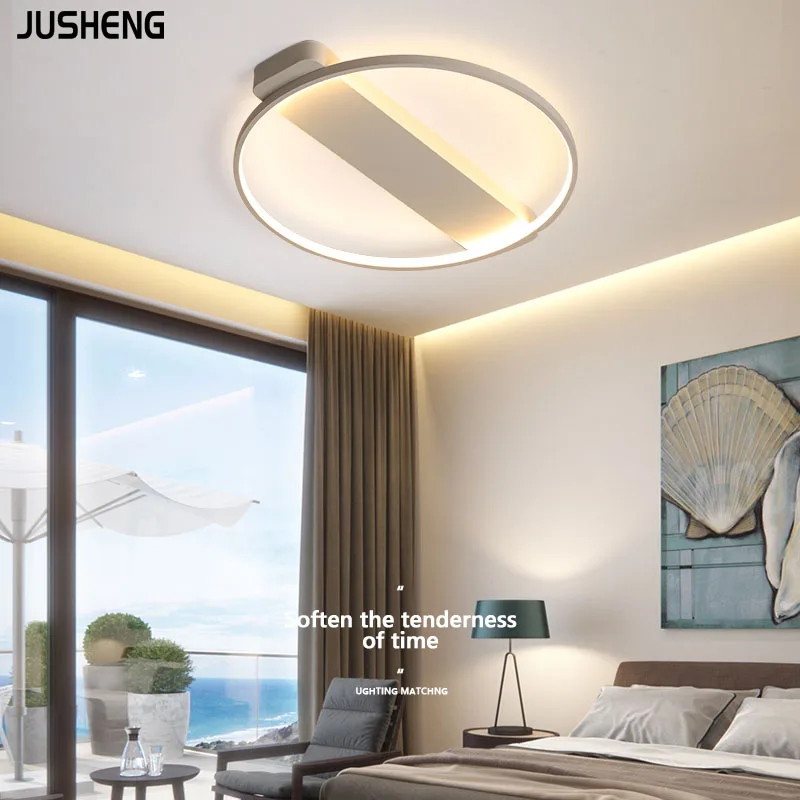 JUSHENG LED Ceiling Light Modern Lamp Living Room Lighting Fixture Bedroom Kitchen Ceiling Surface Mount Lamps