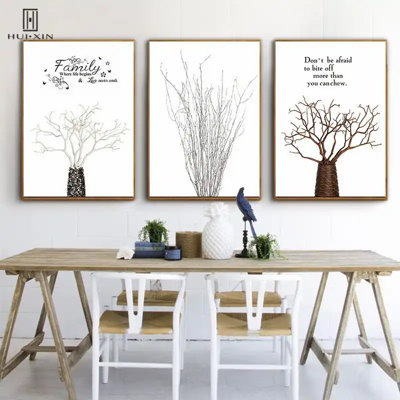 Personalized Abstract Style Paintings Dead Tree Branches Wall Art