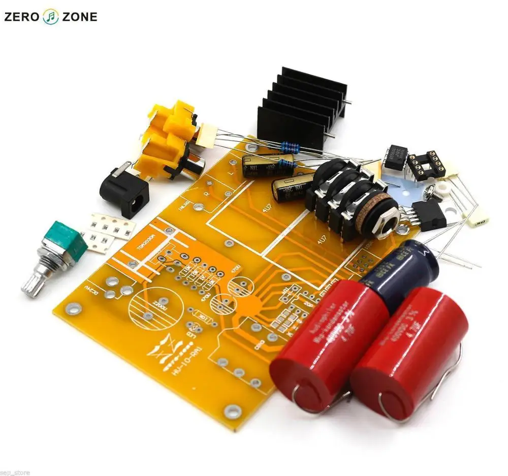 GZLOZONE HV 10 RA1 комплект усилителя для наушников JRC4556AD DC18V 24V|kit jrc4556ad|kit kitskit amplifier |