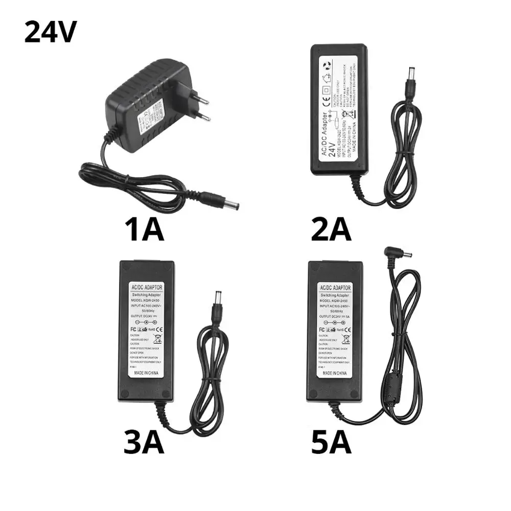 Адаптер питания постоянного тока 5 в 12 В 24 В 1A 2A 3A 5A адаптер переменного тока 110 В-220 В в DC 5 в 12 В 24 В адаптер зарядного устройства для домашнего освещения Светодиодная лампа