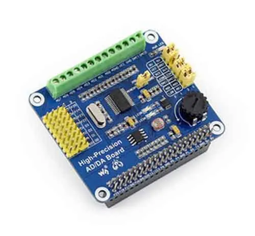 

2pcs/lot High Precision AD/DA Module ADS1256 DAC8552 For Raspberry Pi
