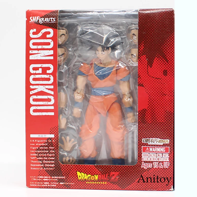 Сон Гоку Драконий шар SHF Dragon Ball Z resuration F Son Gokou ПВХ Фигурки Коллекционная модель игрушки 16 см