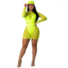 Летний купальный слитный купальник, Женский Одноцветный сетчатый топ, бикини, купальник, трикини, монокини, купальник, 2 предмета, Sst