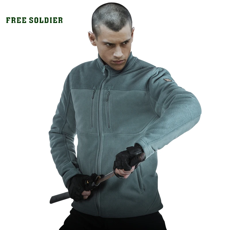 

FREE SOLDIER Outdoor Sports Camping Hiking Tactical military Men's Jacket warmth Coat Sweatshirt Wear-resistant for climbing