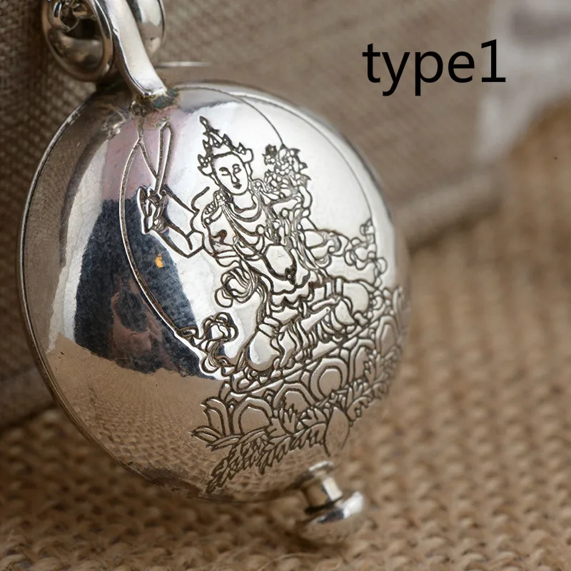 

Genuine Sterling Silver 925 Buddha Figure Pendant For Men And Women Spiritual Meditation Buddhism Jewelry Openable