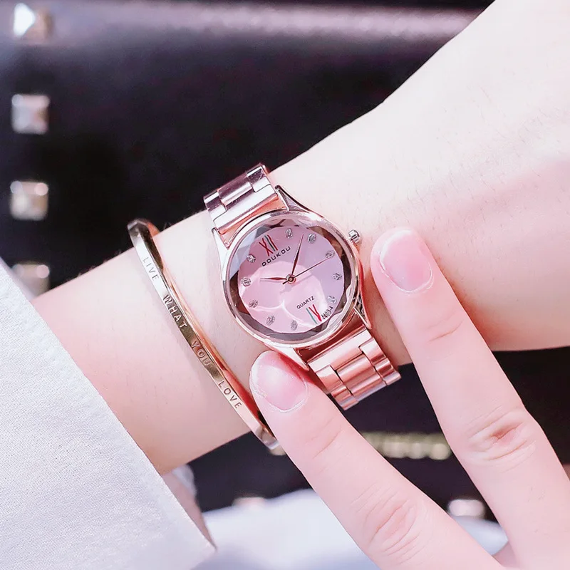

High Quality Stainless Steel Women Men Dress Quartz Watches Luxury Diamond Lovers Ladies Business Wristwatch Female Casual Watch