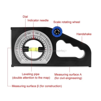 

Magnetic Slope Measuring Universal Bevel Protractor Angle Level Declinometer Angle Gauge Slope Meter Instrument Je21 19 Dropship