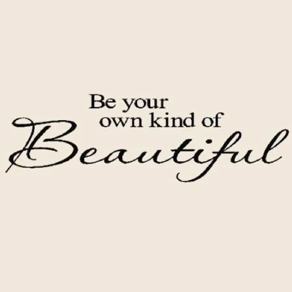 Be Your Own Kind Of Beautiful Wall Art motto be your own kind of beautiful diy removable art vinyl quote Be Your Own Kind Of Beautiful Wall Art motto be your own kind of beautiful diy removable art vinyl quote